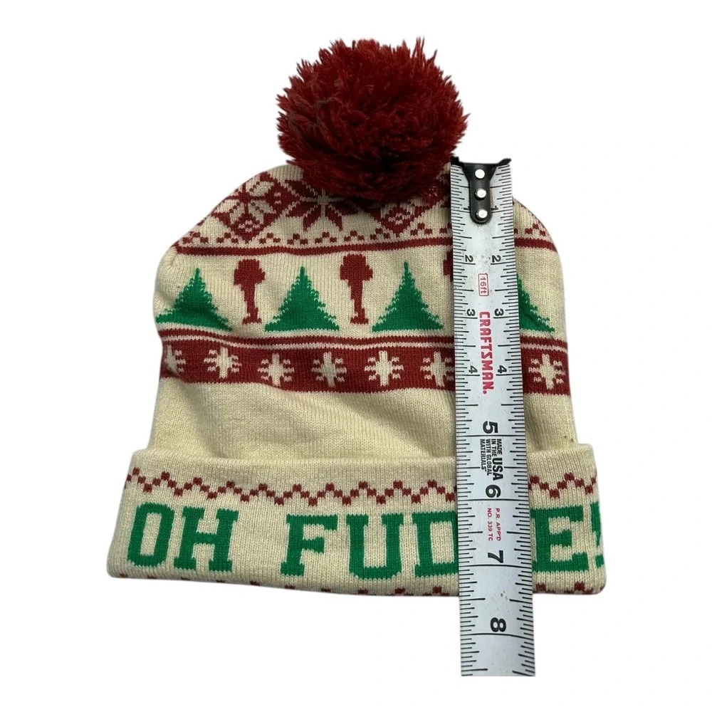A Christmas Story Oh Fudge Knit Beanie‎ Hat with Pom Pom